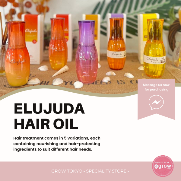 Milbon Elujuda hair oil and Sun protect